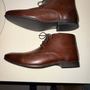 ASOS Brown Leather Chukka Boots for Men Size 10